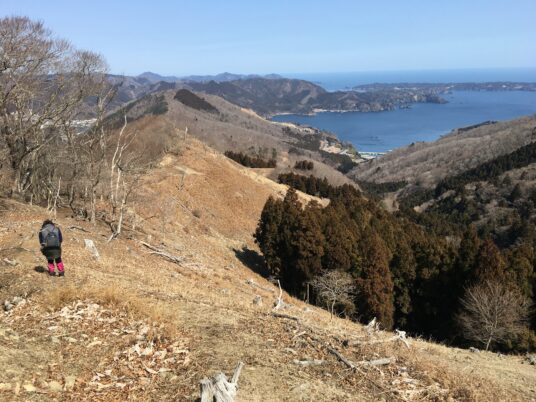 海の見える尾根歩き