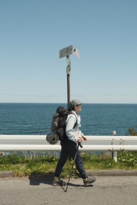 春の潮風を浴びながら
