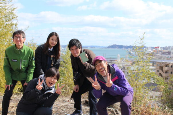 なすびさんさんがみちのく潮風トレイルを歩きにきてくれました！