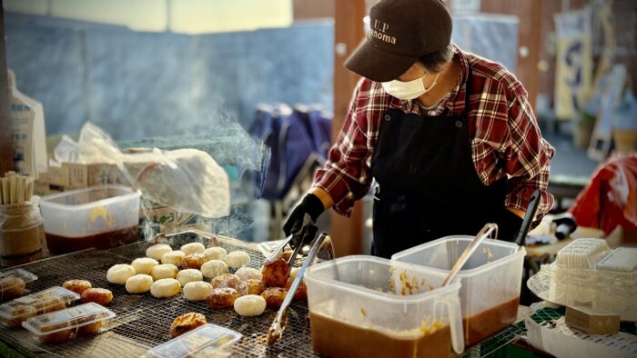 焼ける香りに、復興へ希望の味