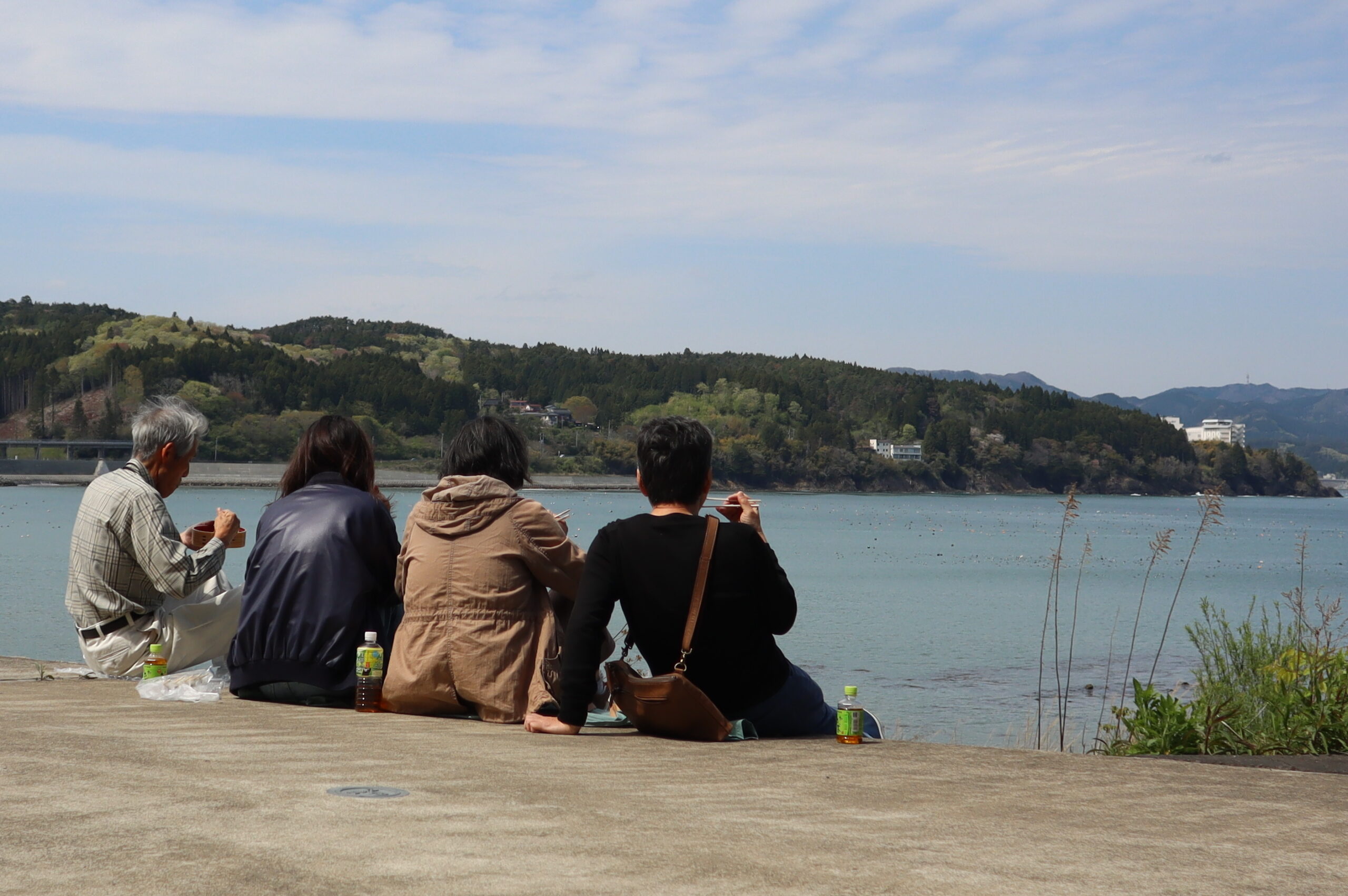 海と家族と防潮堤