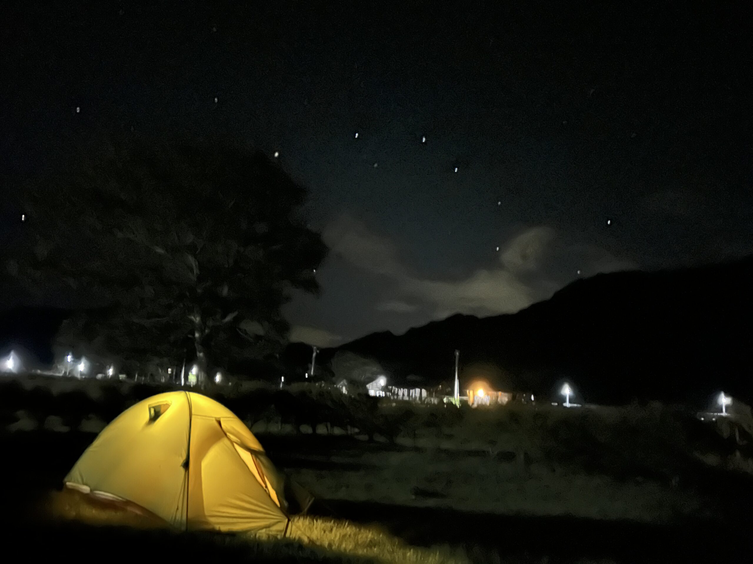 北斗七星とキャンプ