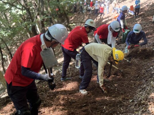 CCCとの協働トレイルメンテナンス_大船渡市_綾里峠編④